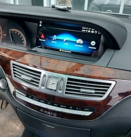 Магнитола для Mercedes-Benz CL (C216) 2006-2013 - Radiola RDL-8250 монитор 10.25" на Android 12, 8Гб+128Гб, CarPlay, 4G SIM-слот