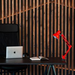 TLI-221 RED E27 Светильник настольный. Цоколь Е27. 60W. Механический выключатель. Красный. ТМ Uniel