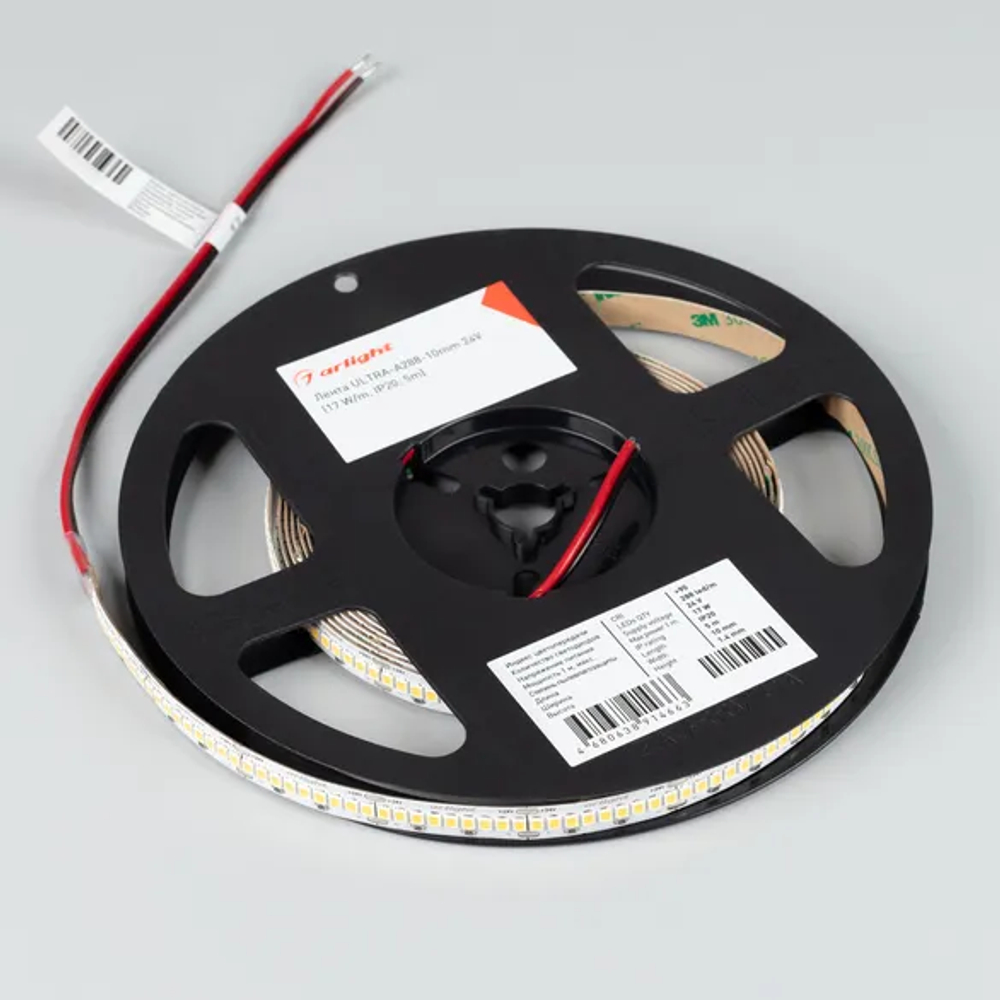 Светодиодная лента ULTRA-A288-10mm 24V Day5000 (17 W/m, IP20, 5m) (Arlight, высок.эфф.200 лм/Вт) 054929