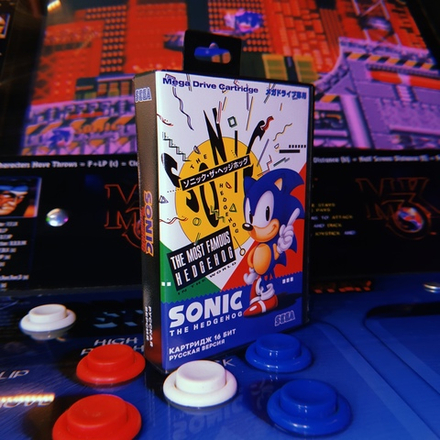 Картридж Sonic the Hedgehog (SEGA, русская версия)