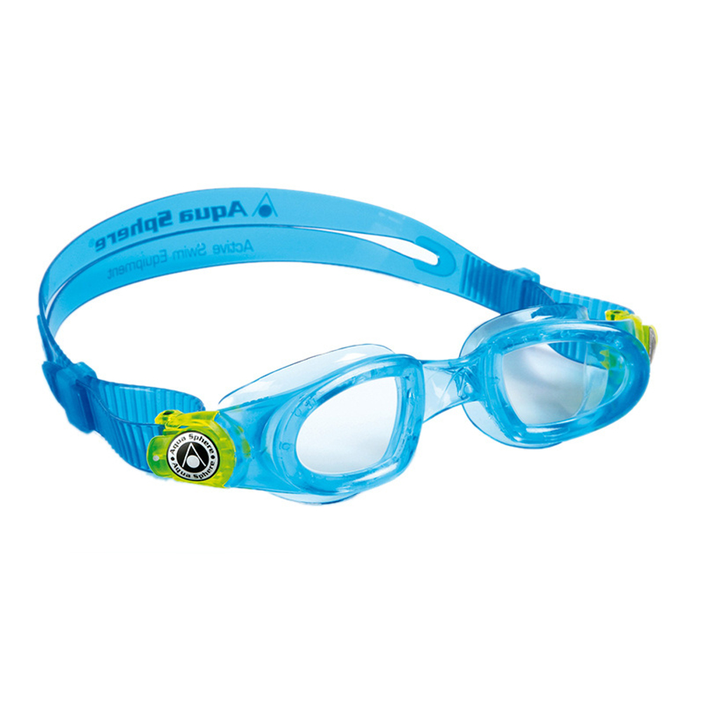 Очки для плавания детские Aqua Sphere Moby Kid прозрачные линзы