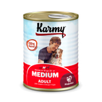Консервированный корм KARMY, для взрослых собак крупных пород, с индейкой, 340 г (Карми)