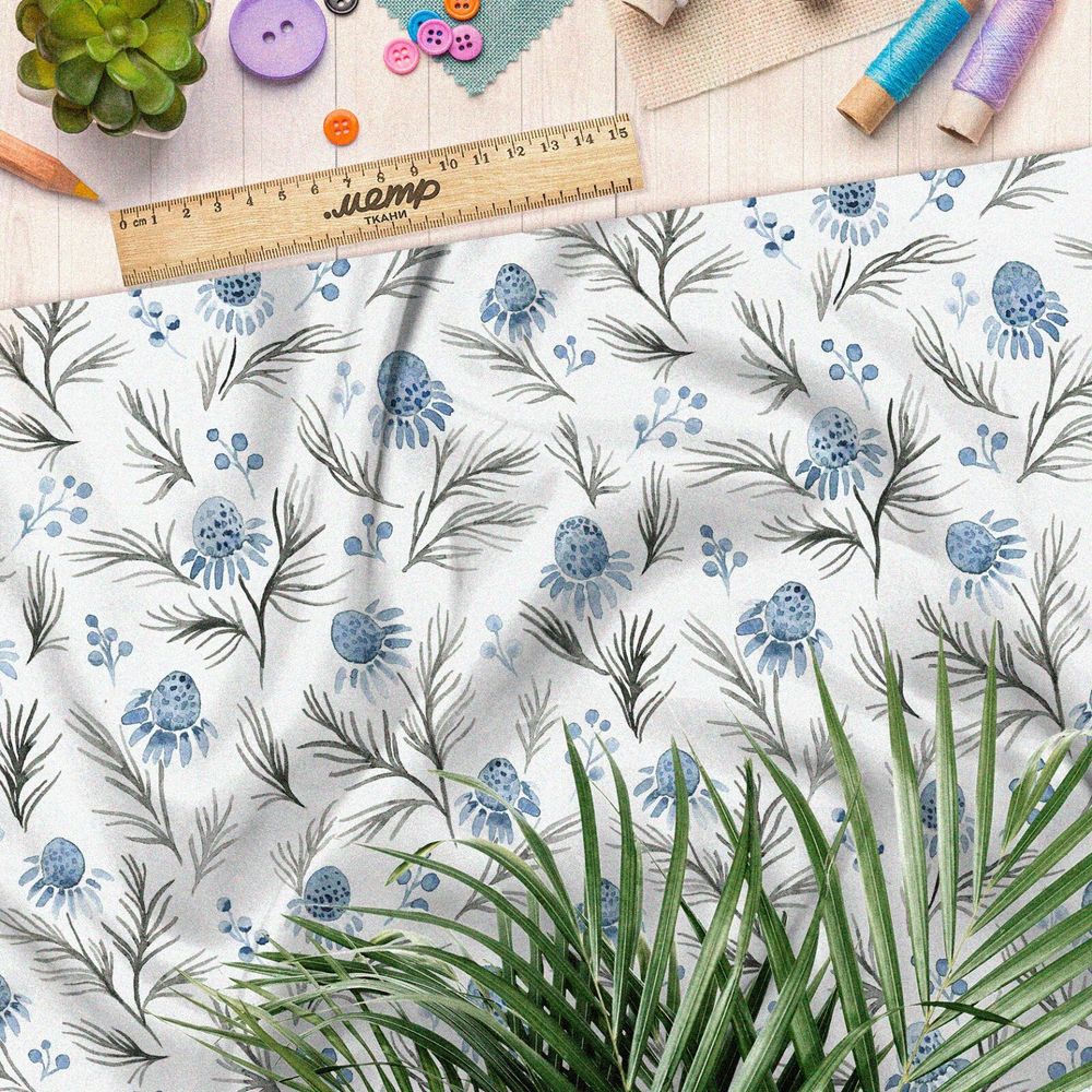 Ткань сатин цвет природы