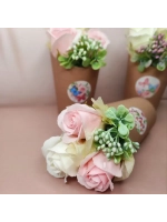 для праздника букет из мыльных роз