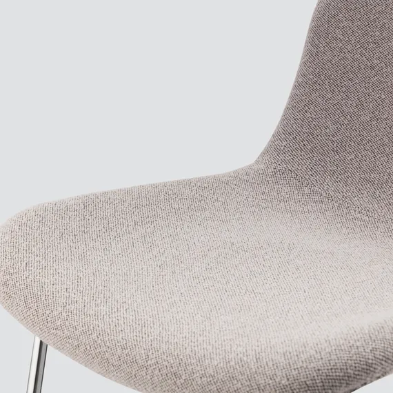 Полубарный стул Neo Soft 65 см, серый, ножки хром