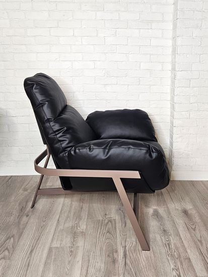 Кресло Jupiter черная экокожа