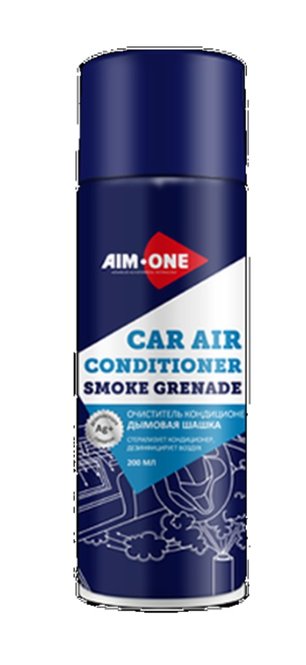 Очиститель кондиционера AIM-ONE 200мл (аэрозоль) Car air conditioner smoke grenade CA-200 ПУШКА