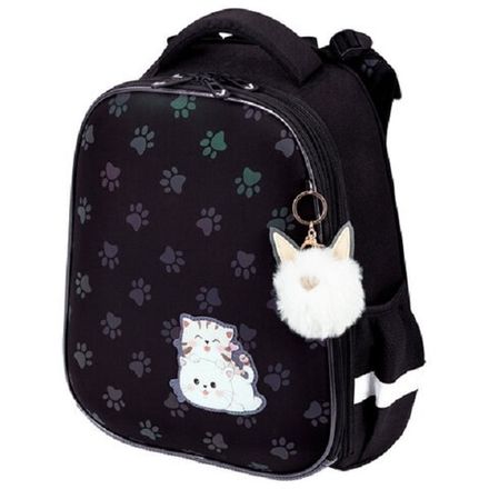 Ранец Brauberg Luminous Paws 38х29х16см, 2 отд., с анатомической спинкой, 17л.