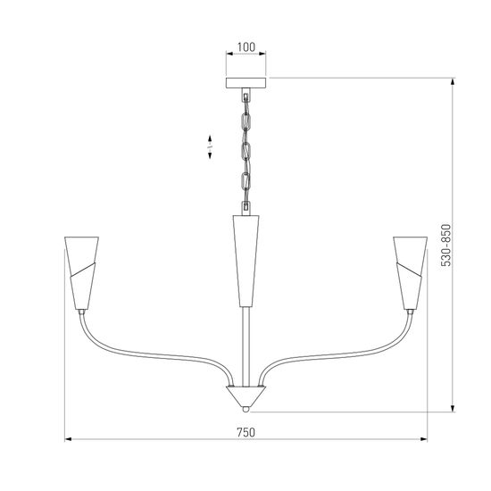 60167/6 / подвесной светильник / никель Smart