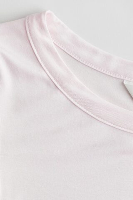 H&M Лонглив из джерси, пыльно-розовый