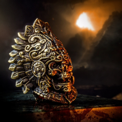 Бусина "Жрец Инти" для темляков или браслетов , латунь