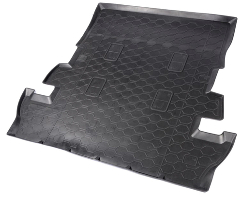 Коврик в багажник автомобиля Rival для Lexus LX III поколение (с механическим 3 рядом, 7 мест) 2007-2021/Toyota Land Cruiser 200 (7 мест) 2007-2021, полиуретан, 15705001