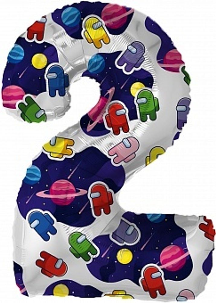 Р Цифра 2 Космонавтики 32&#39;&#39;/81 см