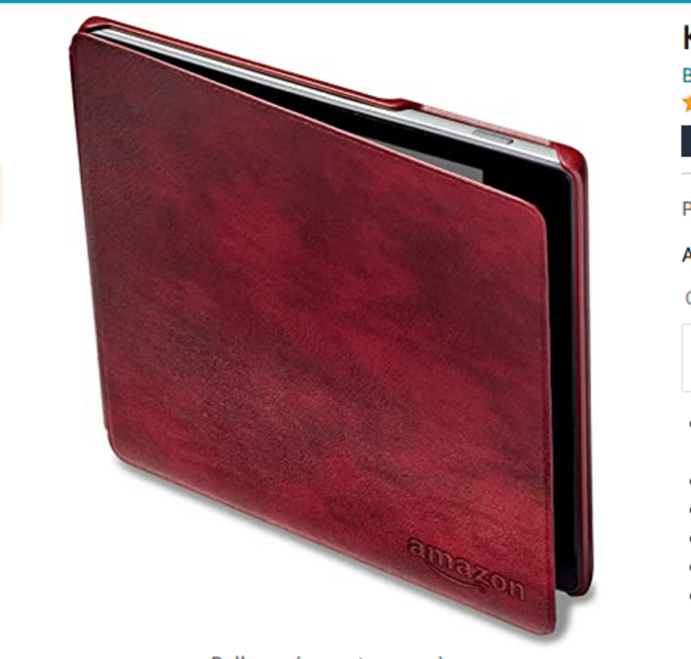 Обложка от Амазон  Leather Кожа Merlot для Kindle Oasis