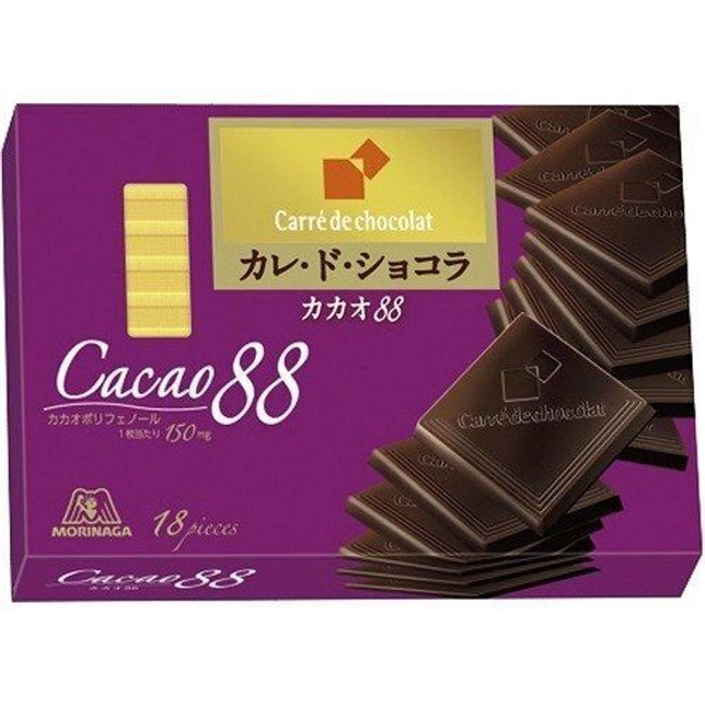 Шоколад Carre de Chocolat "Какао 88", Morinaga, 86 гр
