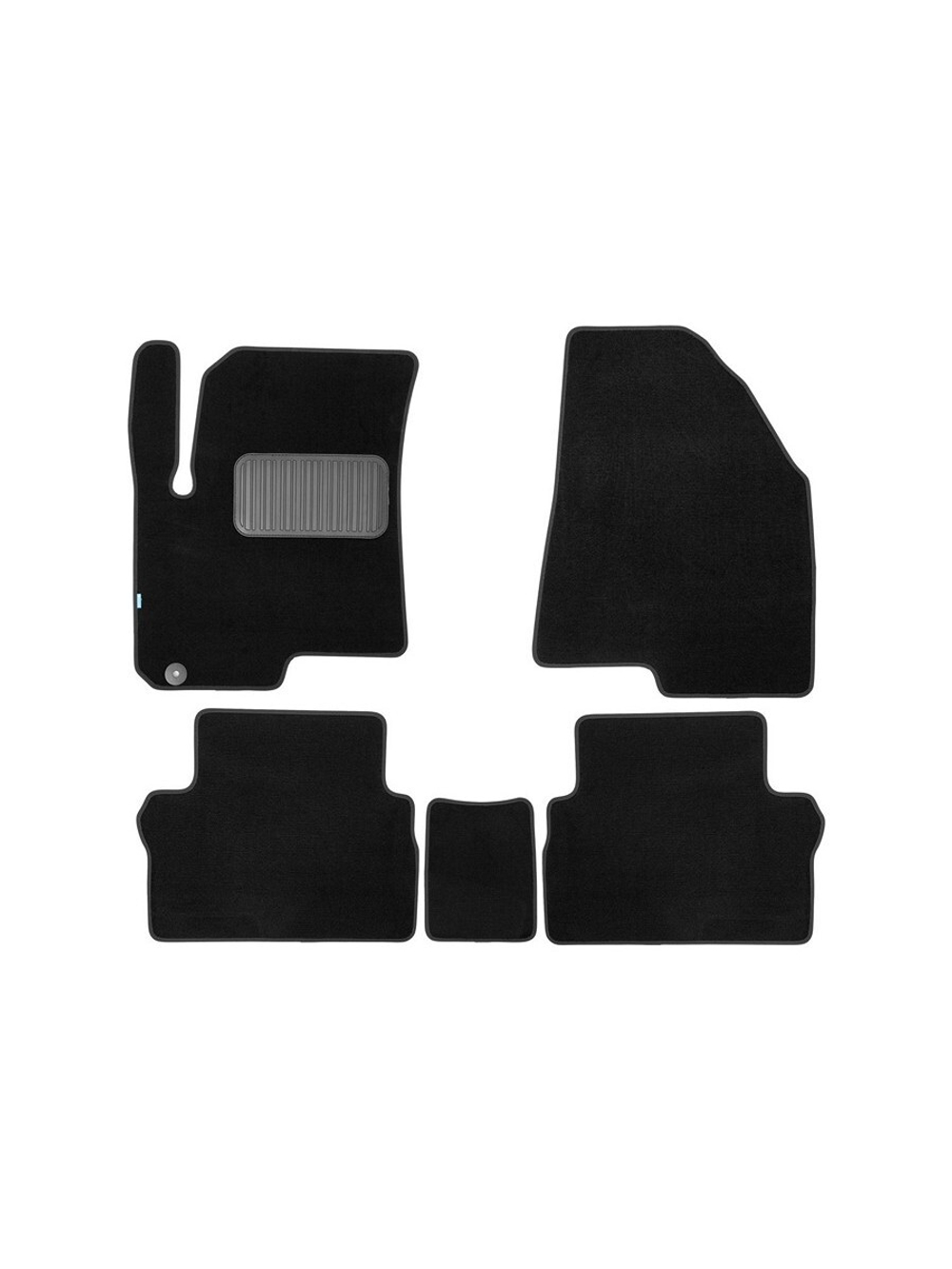 Коврики ворсовые для JETOUR X50 2024 - н.в. Внедорожник 5 дв. - 5 шт. коврики текстильные в салон KLEVER05.A71466.110KH