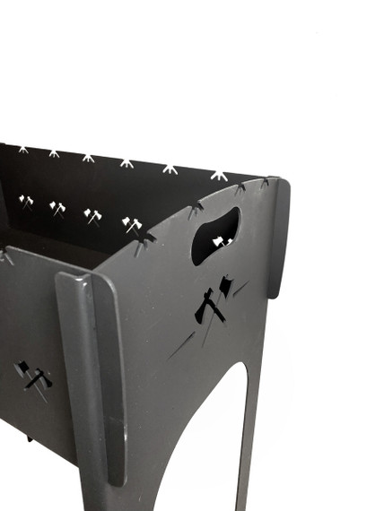 Разборный мангал трапеция люкс (3мм)