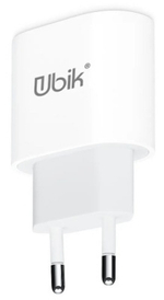 Адаптер 1USB 3.0A Ubik UH01PDW white