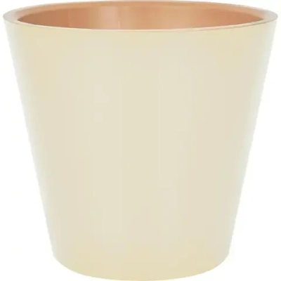 Горшок для цветов InGreen London D280мм, 10,5л c дренажной вставкой, Сливочный