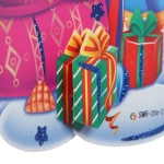 Плакат «Снегурочка с лесными друзьями» 40 см