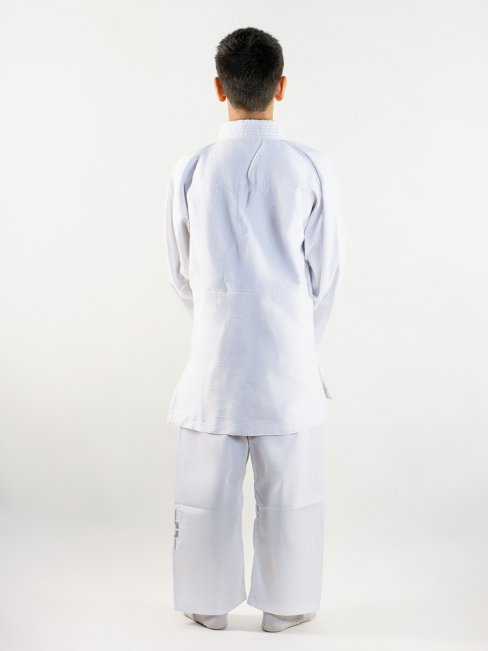 C333 Кимоно для дзюдо подростковое Clinch Judo Silver FDR белое