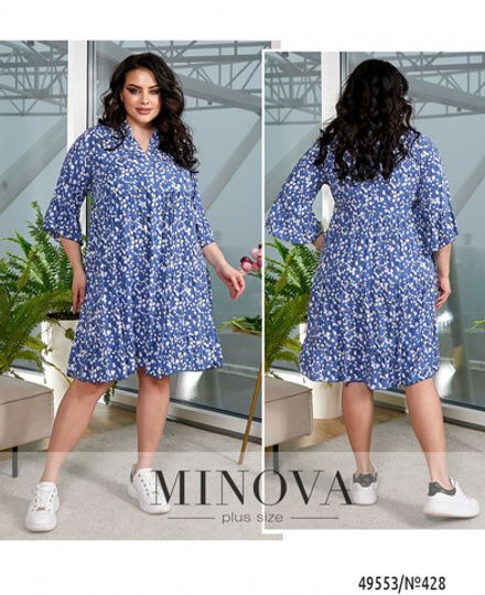 Платье 428-синий Minova Фото 1