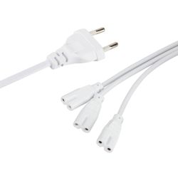 Разветвитель сетевой для линейных светильников ЭРА 3х IEC C7 2pin 2m для подключения 3 светильников