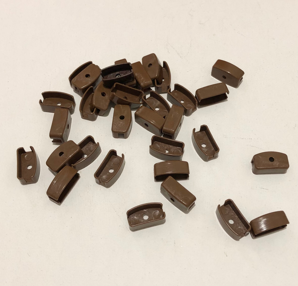 Заглушка нижнего утяжелителя-отвеса стального, цвет орех