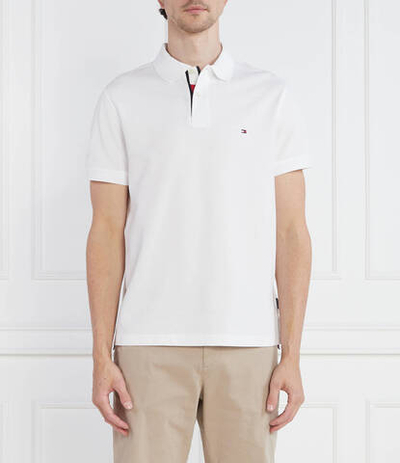 Поло FLAG UNDER PLACKET Tommy Hilfiger - белый(MW0MW31684)