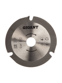 Диск пильный по дереву (125х22.2х3.5 мм) для УШМ Gigant G-0520