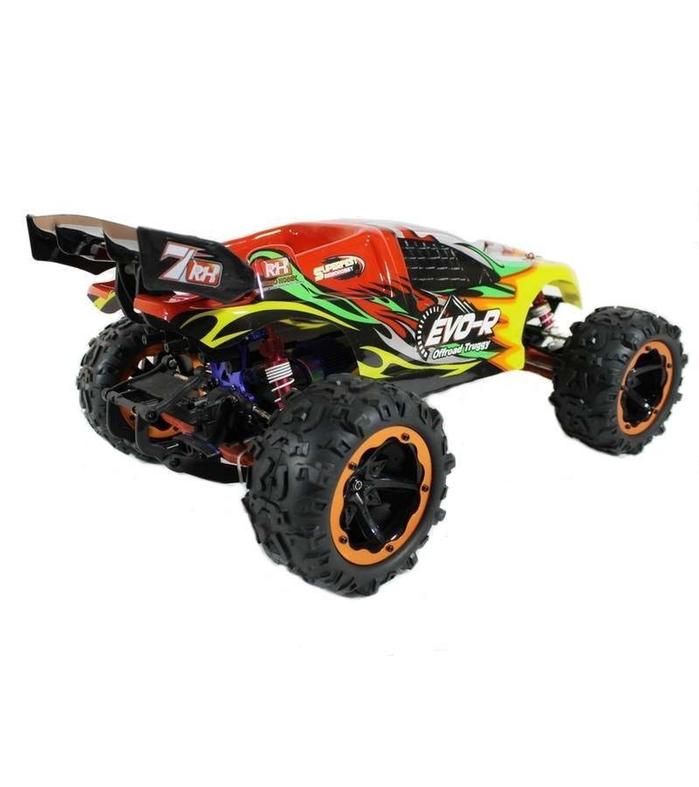 Радиоуправляемая трагги Remo Hobby EVO-R Brushless UPGRADE (красная) 4WD 2.4G 1/8 RTR