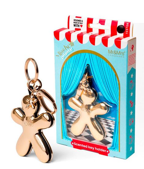 Аромабрелок с шармом Miss Kelli золотистый металлик Восточный, Mr&Mrs Fragrance