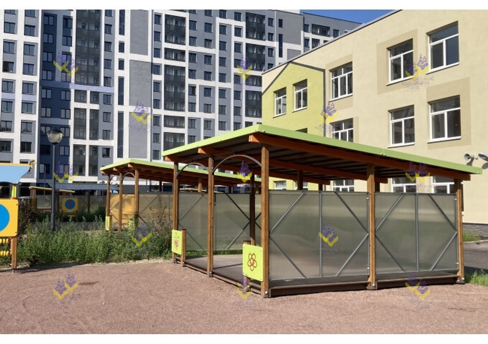 Теневой навес 20 кв. метров