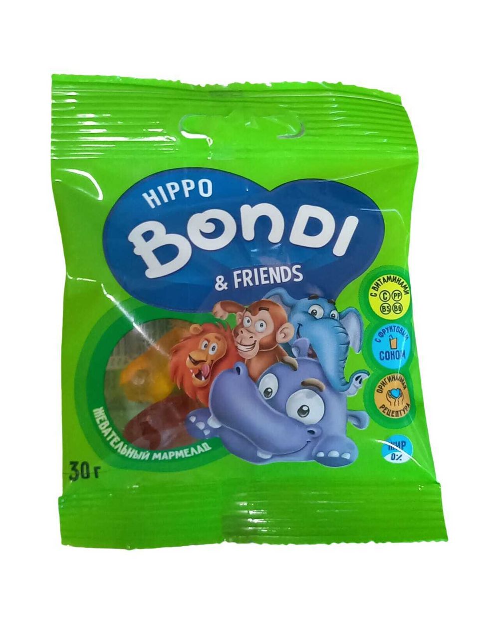 Мармелад "Hippo Bondi" 30г