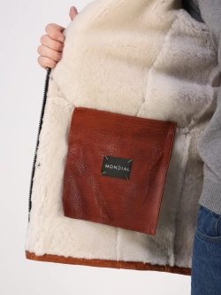 Дубленка зимняя натуральная с капюшоном