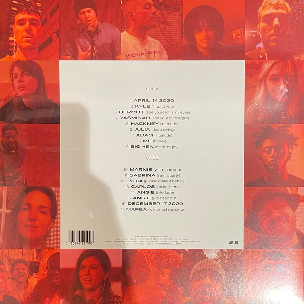 Виниловая пластинка Fred again.. ‎– Actual Life - April 14 – December 17 2020 LP Clear