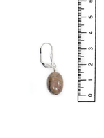 Серьги из родонита rose001-prbo