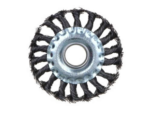 Щетка металл. РОКОТ для УШМ 100мм/22мм крученая дисковая (48шт/кор)