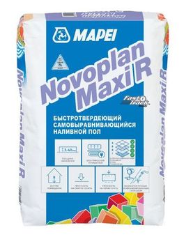 Mapei Novoplan Maxi R быстротвердеющий самовыравнивающийся наливной пол 23кг