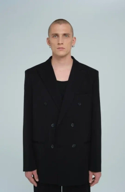 Пиджак двубортный | black