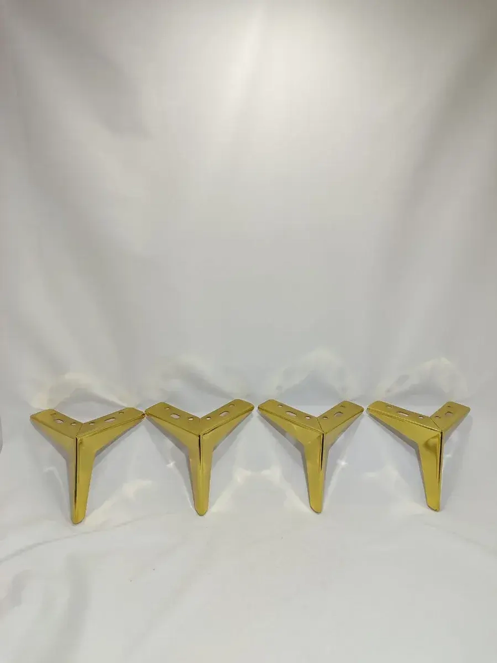 Ножки мебельные опоры звезда золото высота 13см/4шт