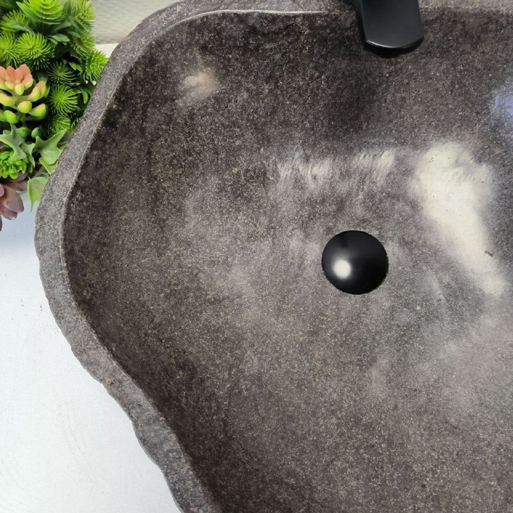 Раковина из речного камня RS-63374 (53*50*15) 0123