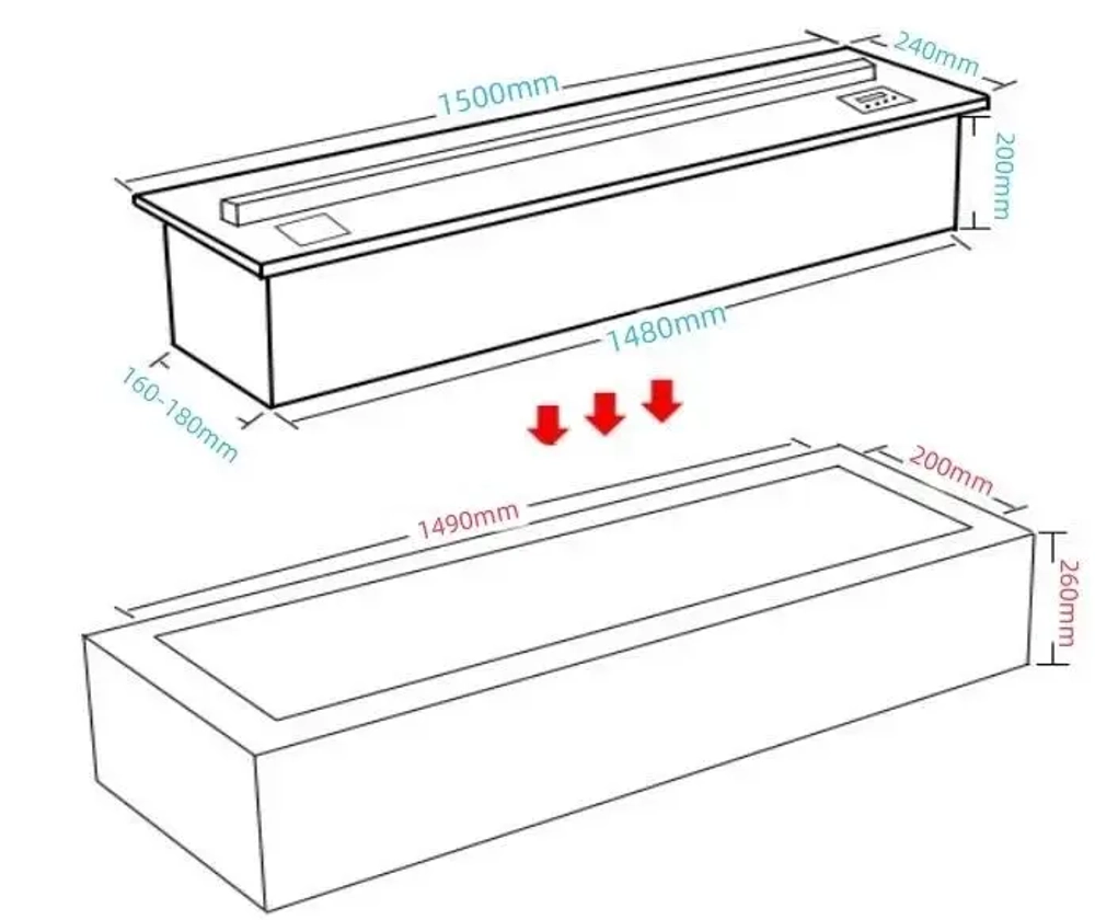 Паровой камин Soul Fire Lite Steam 1500