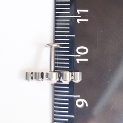 Микроштанга  6 мм с розовыми кристаллами, толщина 1,2 для пирсинга ушей. Титан G23