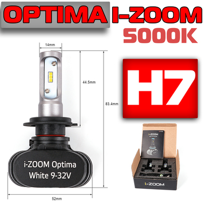 Светодиодная лампа Optima LED i-ZOOM H7 (2шт)