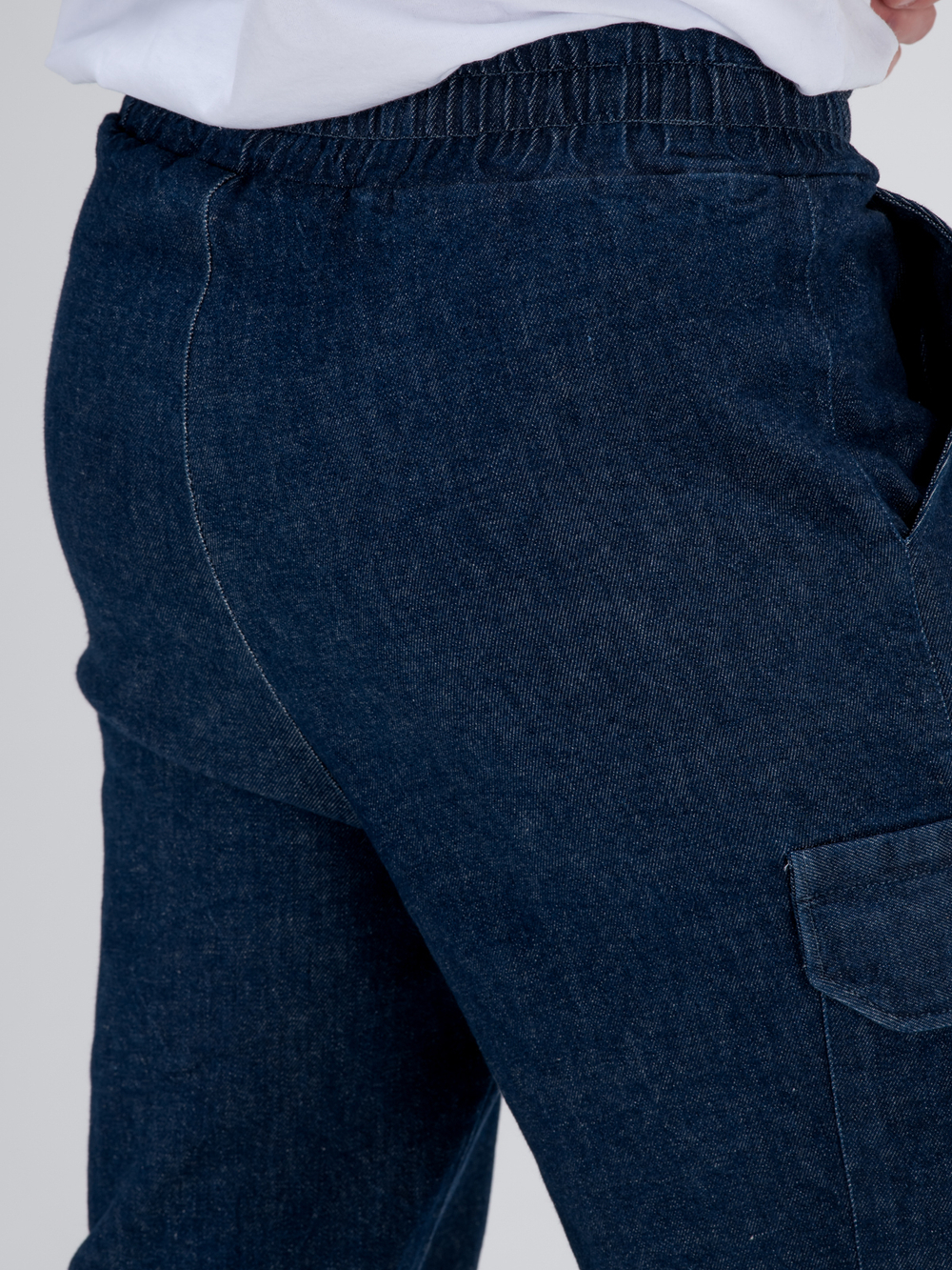 Джоггеры карго джинсовые. Деним