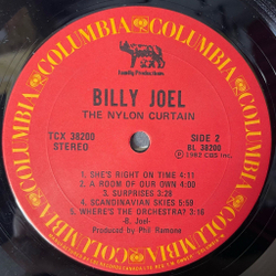 Винтажная виниловая пластинка LP Billy Joel The Nylon Curtain (Canada 1982)