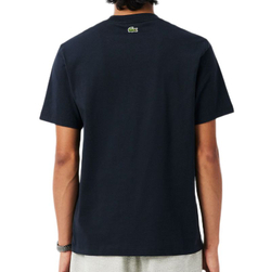 Теннисная футболка Lacoste Printed Cotton - black