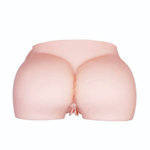 Телесный мастурбатор с двумя любовными тоннелями и вибрацией (Цвет: телесный)