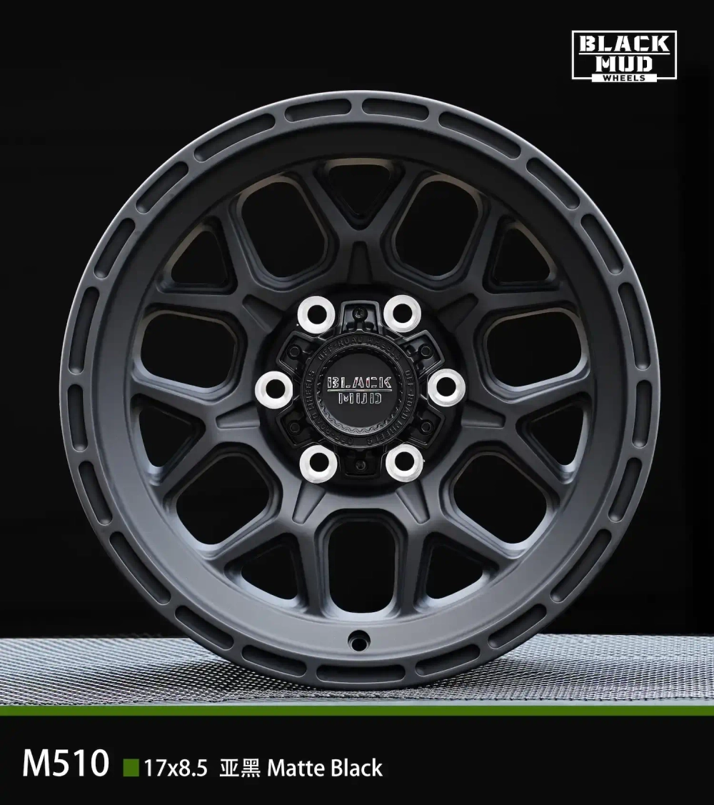 Диск колёсный литой BLACK MUD M510C R17 8,5 ET0 Black matte